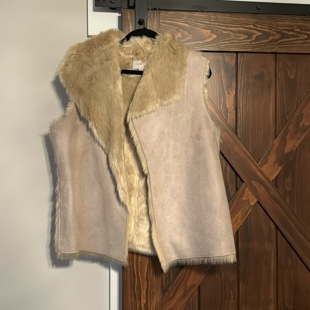 LOFT suede vest